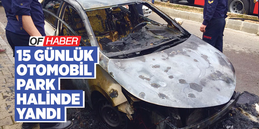 15 Günlük Otomobili Park Halindeyken Yandı