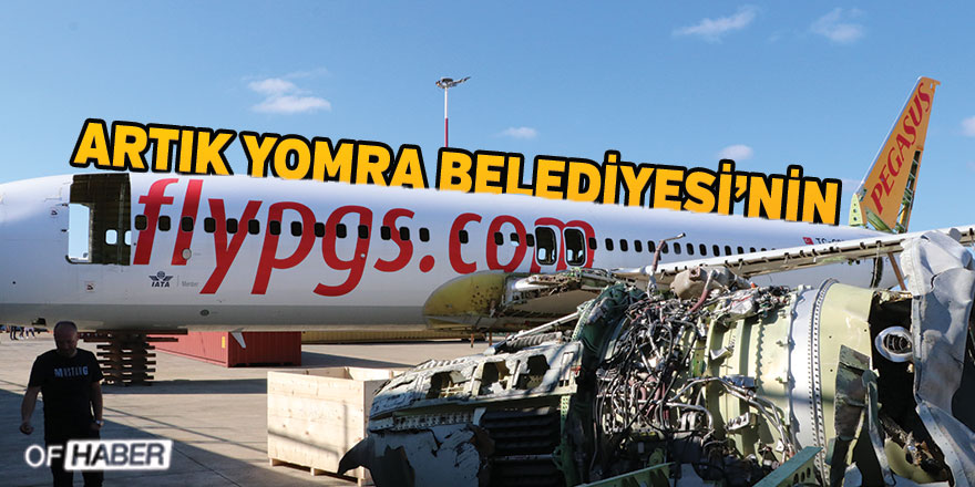 Pistten Çıkan Uçak Yomra Belediyesine Teslim Edildi