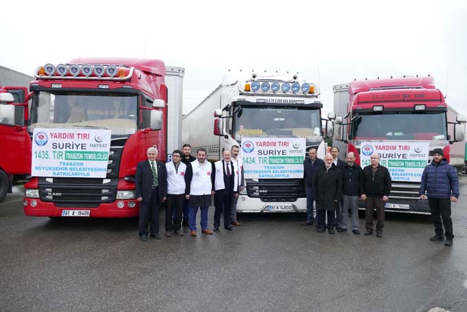 Trabzon'dan Suriye Halkına Yardım