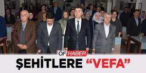 Trabzon'da "Şehitlere Vefa" Programı