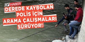 Trabzon'da Polis Aracının Dereye Devrilmesi