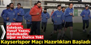 Trabzonspor'da Kayserispor Maçı Hazırlıkları Başladı