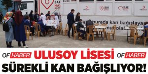 Ulusoy Lisesi sürekli kan bağışlıyor