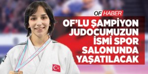 Of’lu Şampiyon Judocumuzun ismi Spor Salonunda Yaşatılacak