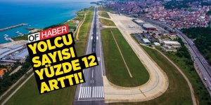 Trabzon Havalimanı'nda Yolcu Sayısı Yüzde 12 Arttı