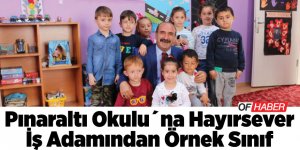 Pınaraltı Okulu´na hayırseverden iş adamından örnek sınıf