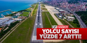 Trabzon Havalimanı'nda Yolcu Sayısı Yüzde 7 Arttı