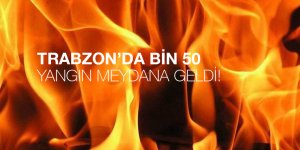 Trabzon'da bin 50 yangın meydan geldi