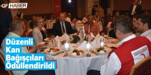 Trabzon'da Düzenli Kan Bağışçıları Ödüllendirildi