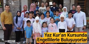 Yaz Kur'an Kursunda Engellilerle Buluşuyorlar