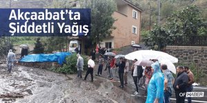 Trabzon'da Şiddetli Yağış