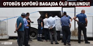 Otobüs Şoförü Bagajda Ölü Bulundu