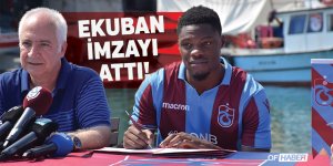Trabzonspor'da Ekuban İçin İmza Töreni Düzenlendi