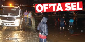 Of'ta Sağanak Sel Oluşturdu