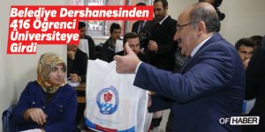 Belediye Dershanesinden 416 Öğrenci Üniversiteye Girdi