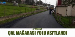 Çal Mağarası Yolu Asfaltlandı