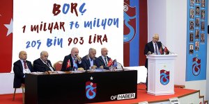 'Trabzonspor'un Net Borcu 1 Milyar 76 Milyon 205 Bin 903 Lira'
