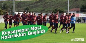 Trabzonspor'da Kayserispor Maçı Hazırlıkları Başladı