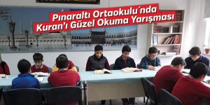 Pınaraltı Ortaokulu´nda Kuranı güzel okuma yarışması