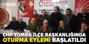 Chp Yomra İlçe Başkanliğinda Oturma Eylemi Başlatildi