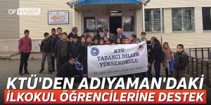 Ktü'den Adıyaman'daki İlkokul Öğrencilerine Destek