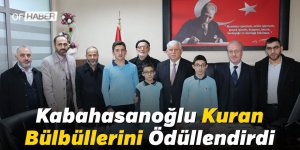 Kabahasanoğlu Kuran Bülbüllerini Ödüllendirdi