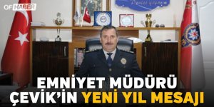 Trabzon İl Emniyet Müdürü Çevik Yeni Yıl Mesajı Yayımladı