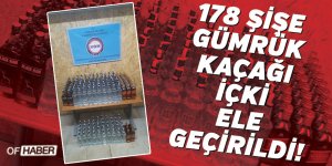 Trabzon'da Gümrük Kaçağı İçki Ele Geçirildi