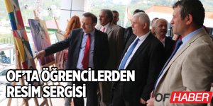 Of'ta Öğrencilerden Resim Sergisi