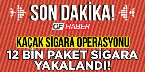 Trabzon'da Kaçak Sigara Operasyonu