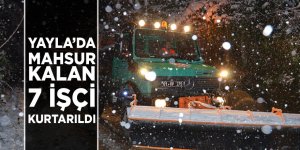 Yaylada Mahsur Kalan 7 Kişi Kurtarıldı