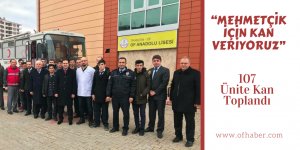 Of'ta Kan Bağışı Kampanyası