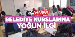 Trabzon'da Belediye Kurslarına Yoğun İlgi