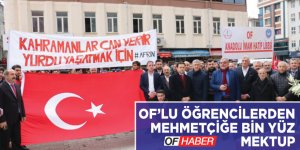 Oflu öğrencilerden Afrin´deki Mehmetçiğe bin yüz mektup